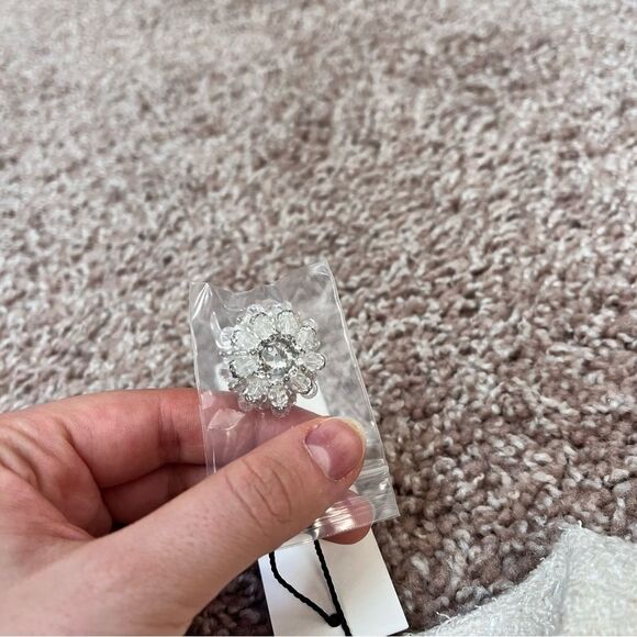 MABLE Tweed Mini Dress with Rhinestone Buttons - Picture 5 of 14